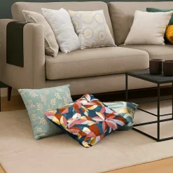 Housse de coussin carrée velours (40 x 40 cm) Rosia Multicolore