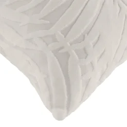 Housse de coussin carrée velours (40 x 40 cm) Natureo Ecru