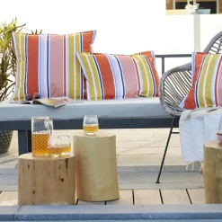 Housse de coussin extérieur carrée (45 x 45 cm) Bianca Jaune