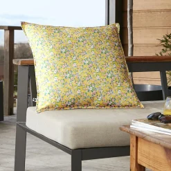 Housse de coussin extérieur carrée (60 x 60 cm) Manon Jaune