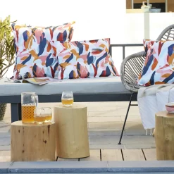 Housse de coussin extérieur rectangulaire (40 x 60 cm) Julianne Multicolore