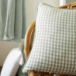 Housse de coussin extérieur rectangulaire (40 x 60 cm) Vickie Vert eucalyptus