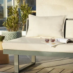 Housse de coussin extérieur rectangulaire (40 x 60 cm) Naia Ecru