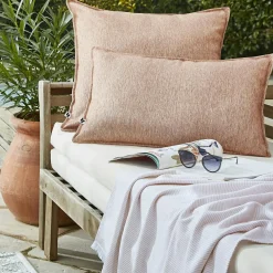 Housse de coussin extérieur rectangulaire (40 x 60 cm) Naia Corail