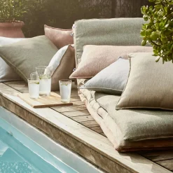 Housse de coussin pour bain de soleil (190 x 70 cm) Naia Ecru