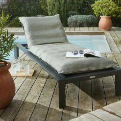 Housse de coussin pour bain de soleil (190 x 70 cm) Naia Vert nenuphar