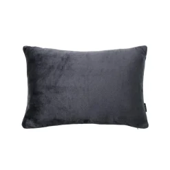 Housse de coussin rectangulaire flanelle (40 x 60 cm) Didou Gris anthracite