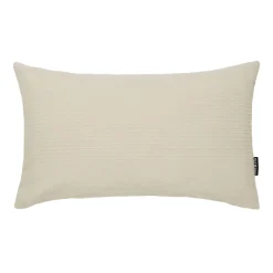 Housse de coussin rectangulaire coton tissé (30 x 50 cm) Léa Beige pampa