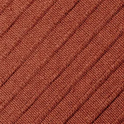 Housse de coussin rectangulaire coton tissé (30 x 50 cm) Léa Terracotta