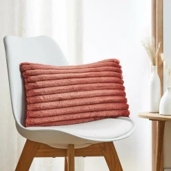 Housse de coussin rectangulaire flanelle (30 x 50 cm) Dune Terracotta