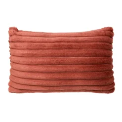 Housse de coussin rectangulaire flanelle (30 x 50 cm) Dune Terracotta