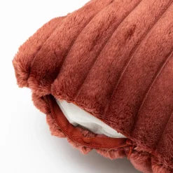 Housse de coussin rectangulaire flanelle (30 x 50 cm) Dune Terracotta