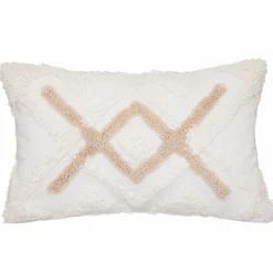 Housse de coussin rectangulaire coton (30 x 50 cm) Rory Ivoire