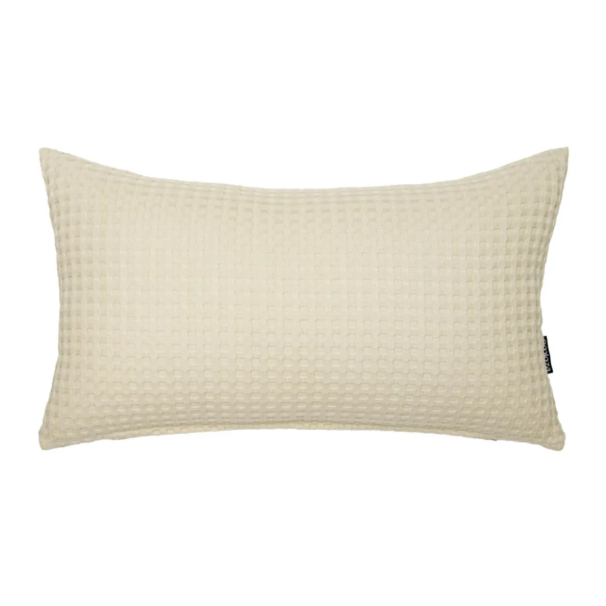 Housse de coussin rectangulaire coton nid d'abeille (30 x 50 cm) Maya Beige pampa