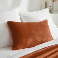 Housse de coussin rectangulaire flanelle (40 x 60 cm) Didou Cuivre