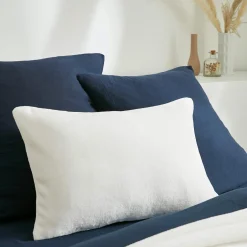 Housse de coussin rectangulaire flanelle (40 x 60 cm) Didou Ivoire