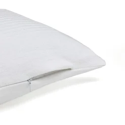 Housse de coussin rectangulaire coton tissé (30 x 50 cm) Léa Blanche