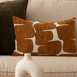 Housse de coussin rectangulaire (30 x 50 cm) Jeni Marron