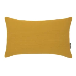Housse de coussin rectangulaire coton tissé (30 x 50 cm) Léa Jaune safran