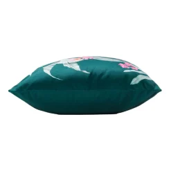Housse de coussin velours (40 x 40 cm) Paolina Bleu canard