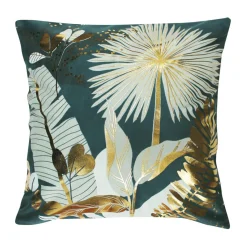 Housse de coussin velours (40 x 40 cm) Prusseor Verte