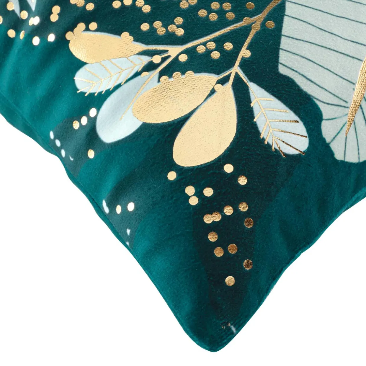 Housse de coussin velours (40 x 40 cm) Prusseor Verte