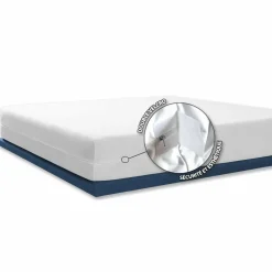 Housse de matelas intégrale anti-punaises de lit (90 x 190 cm) Ombeline Blanche