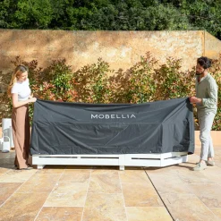 Housse de protection Imperméable XL pour Salon de jardin (400 x 300 cm) Gris