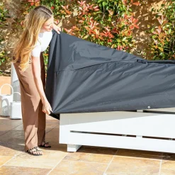 Housse de protection Imperméable XL pour Salon de jardin (400 x 300 cm) Gris