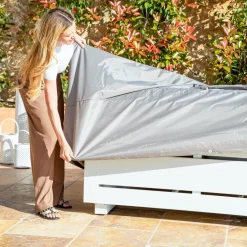 Housse de protection Imperméable pour Salon de jardin (175 x 175 cm) Gris