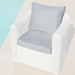 Housses de coussin de remplacement pour Fauteuil Calvi Gris clair