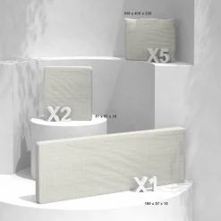 Housses de coussin de remplacement pour salon de jardin Calvi 5 places - Beige