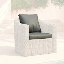 Housses de coussin de remplacement pour Fauteuil Calvi Gris foncé