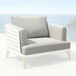 Housses de coussin de remplacement pour Fauteuil Monte Carlo Gris clair