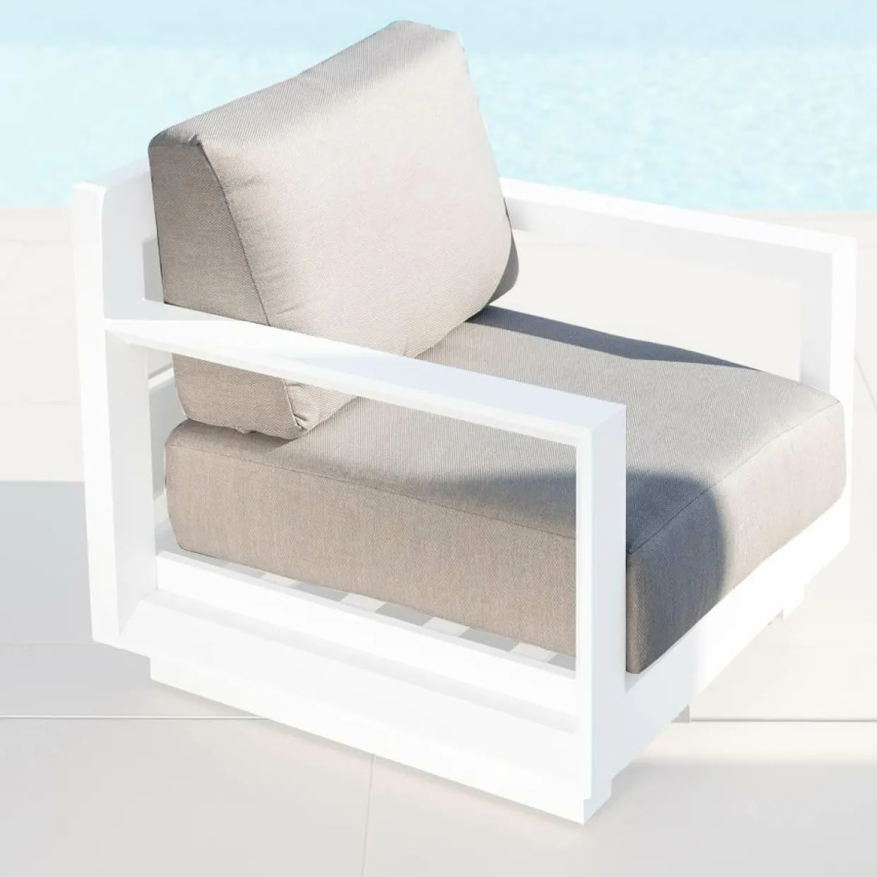 Housses de coussin de remplacement pour Fauteuil Elba Taupe