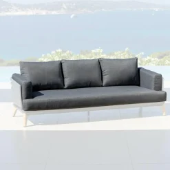 Housses de coussin de remplacement pour Canapé 3 places Monte Carlo Gris anthracite
