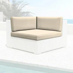 Housses de coussin de remplacement pour Fauteuil d'angle Palma Beige