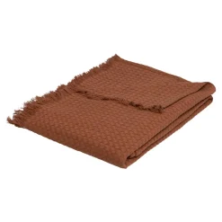 Jeté de lit coton (130 x 180 cm) Widdy Terracotta