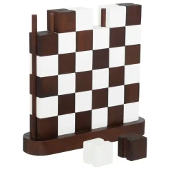 Jeu Damier Bois (27 x 28 cm) Twist Marron