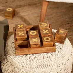 Jeu de Morpion en Bois