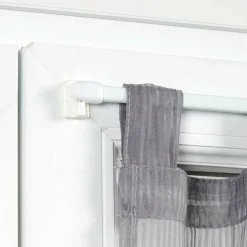 Kit de 2 tringles extensibles ovales (40 à 60 cm) Blanc