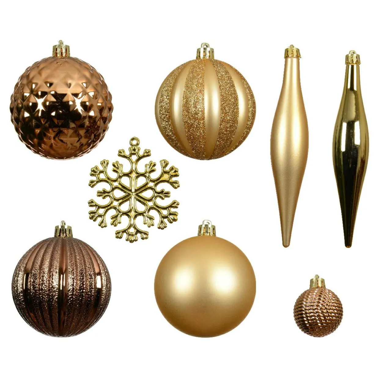 Kit de décoration de sapin de Noël Christmas Or