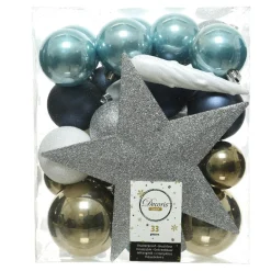 Kit de décoration de sapin de Noël Novae multi Argent