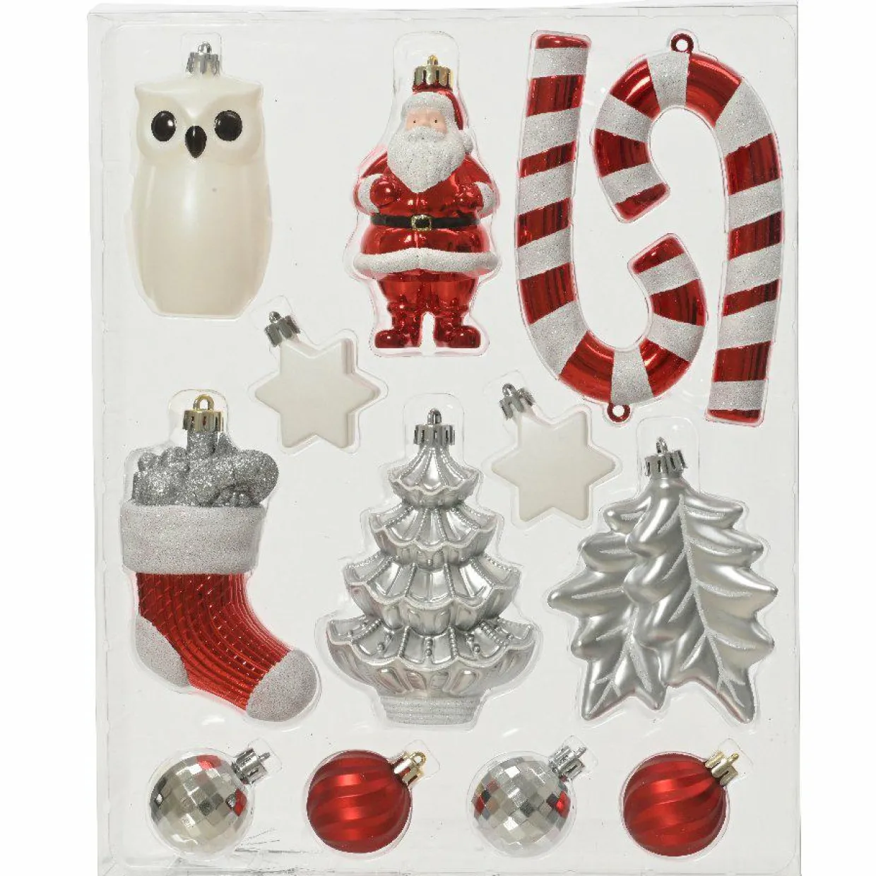 Kit de décoration de sapin de Noël Manaé Rouge