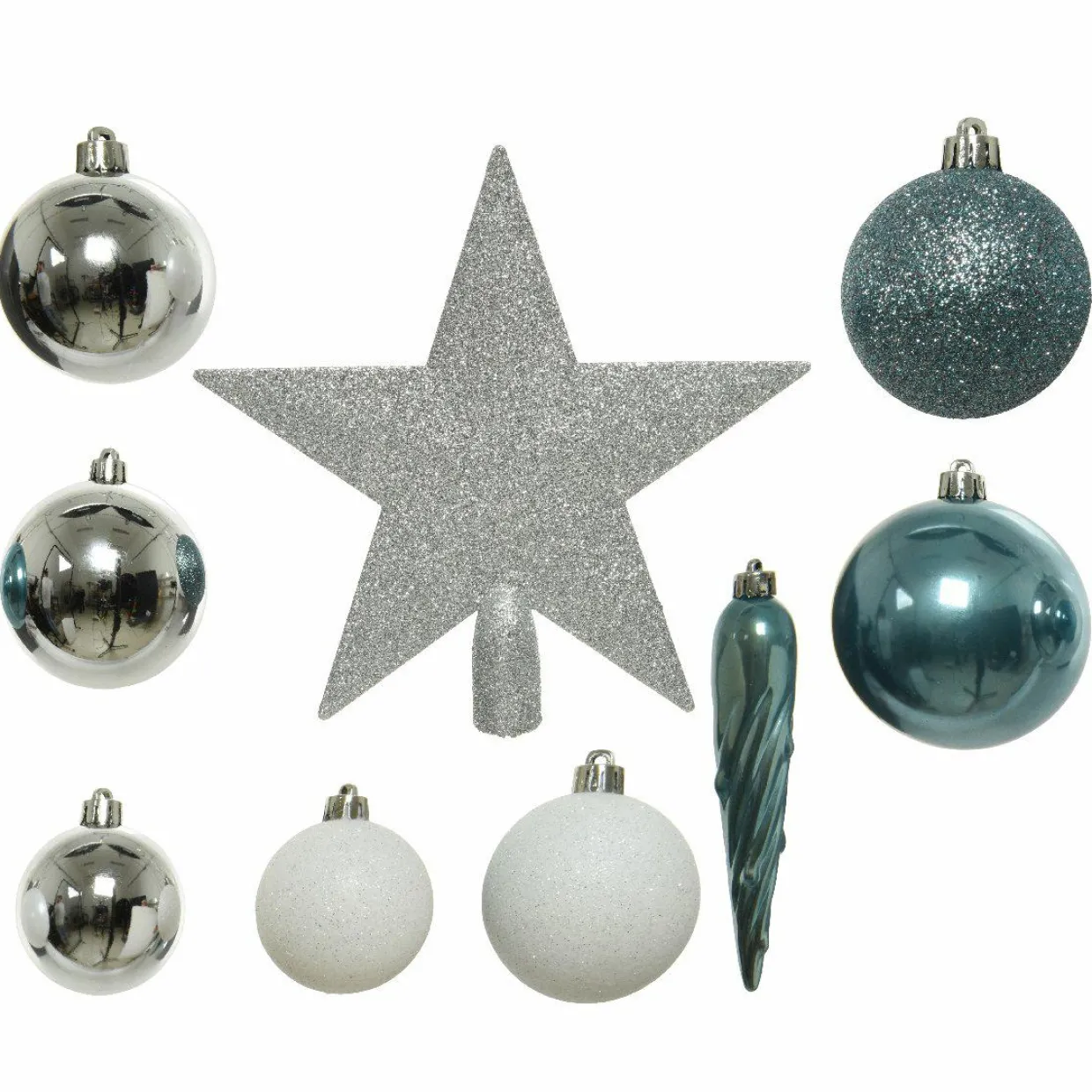 Kit de décoration de sapin de Noël Novae multi Bleu glacier