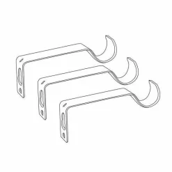 Kit de tringle extensible (L120 - L210 cm / D19 mm) Basic Noir et argent