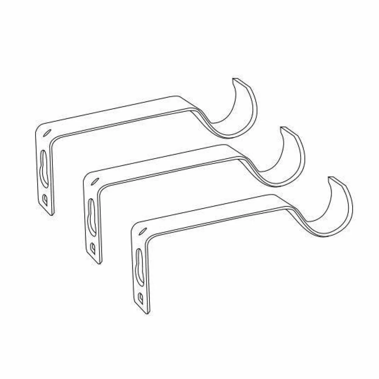 Kit de tringle extensible (L120 - L210 cm / D19 mm) Brasserie Bronze