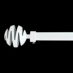 Kit de tringle extensible (L210 - L380 cm / D19 mm) Villalouise Blanc laqué