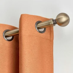 Kit de tringle rideau extensible (L120 - L210 cm / D28 mm) Boule Bronze