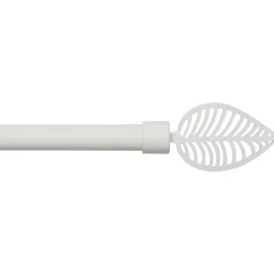 Kit de tringle rideau extensible (L120 - L210 cm / D19 mm) Amazonia Blanc mat